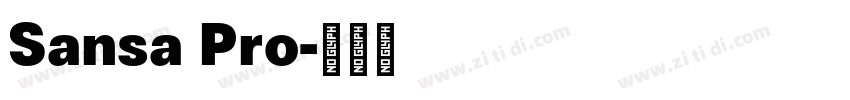Sansa Pro字体转换 Sansa Pro字体转换